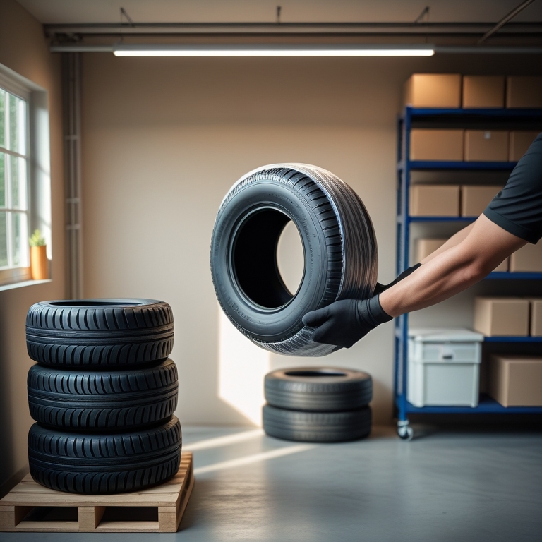 Zawieszanie opon na hakach a inne sposoby przechowywania — zalety i wady